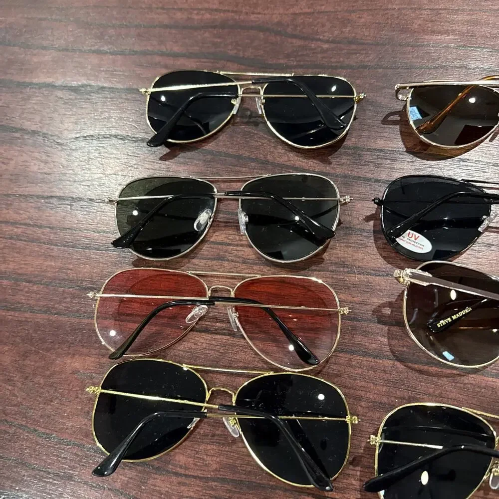 Lot Of 12 Unbranded Aviator Sunglasses Unisex Mens Women’s E29